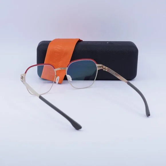 IC! Berlin THEDA M16100 810 Geometric Eyeglasses 51mm – Rose/Gold
